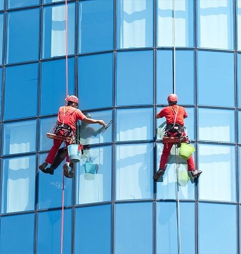 Мытье фасадов промальпинистами в Таганроге
